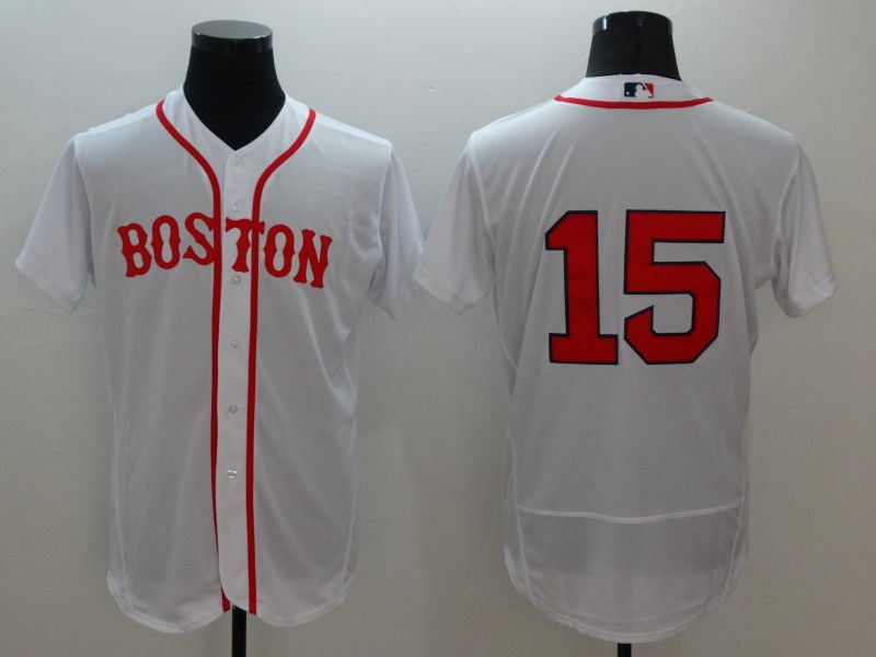 Cheap Men Boston Red Sox 15 No name White Elite 2021 MLB Jersey